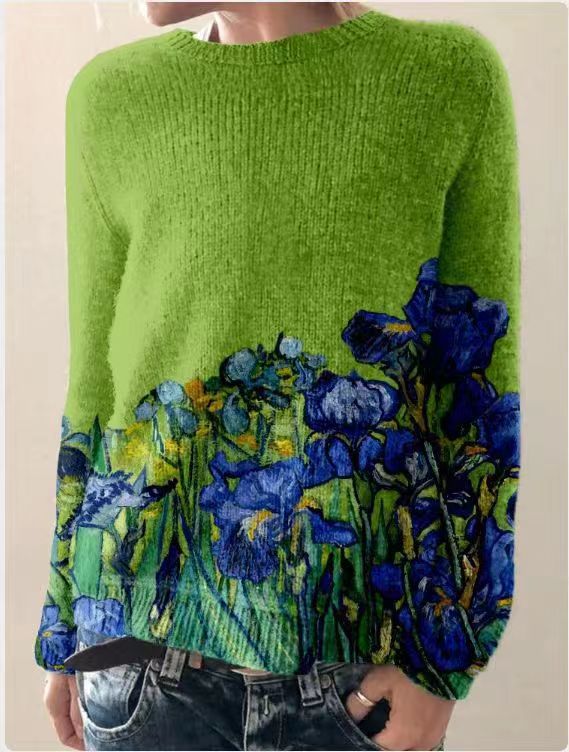 R&B | Strickpullover für Damen mit 3D Blumenmuster