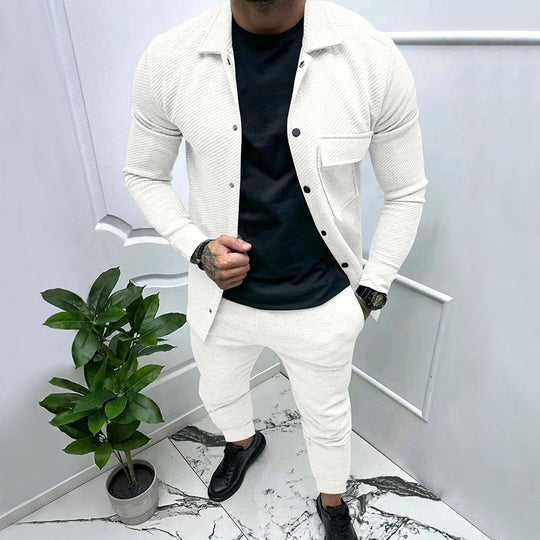 Herren Freizeitanzug mit strukturiertem Design und stilvollen Details R&B