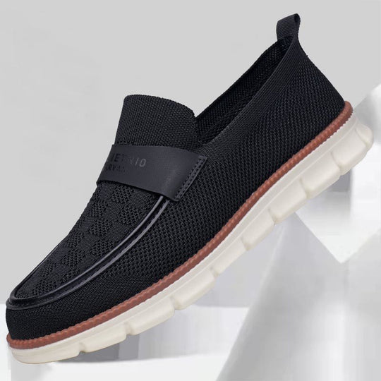 Damen Sportliche Slip-On Sneakers mit atmungsaktivem Mesh-Obermaterial und rutschfester Sohle R&B