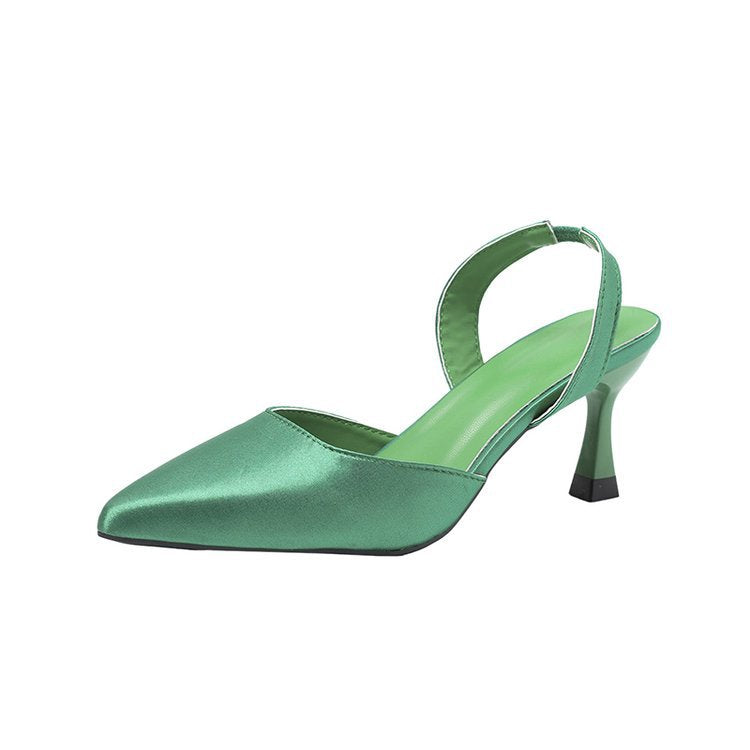 Damen Slingback-Pumps mit spitzer Kappe und bequemem Blockabsatz R&B