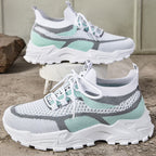Damen Atmungsaktive Fitness-Sneaker mit flexiblem Netz-Obermaterial