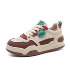 Damen Sportliche Chunky Sneakers mit modischem Design und dämpfender Laufsohle R&B