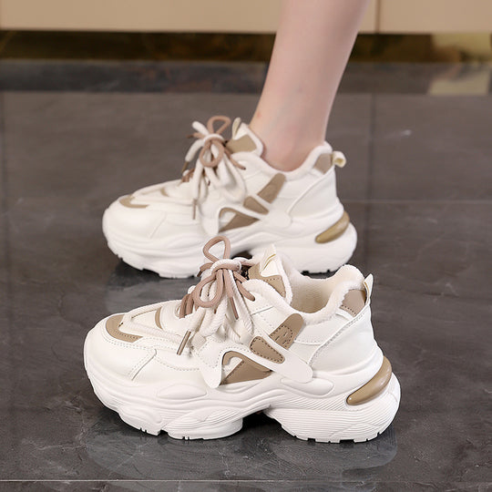 Damen Chunky Sneakers mit atmungsaktivem Obermaterial und stylishen Akzenten R&B