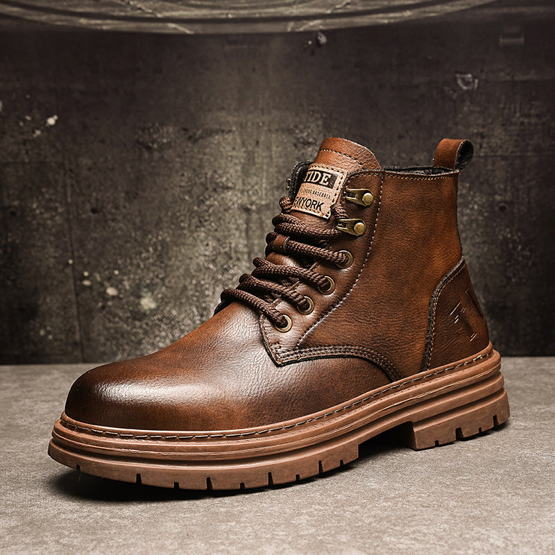 Damen robuste Schnürstiefel im urbanen Stil R&B