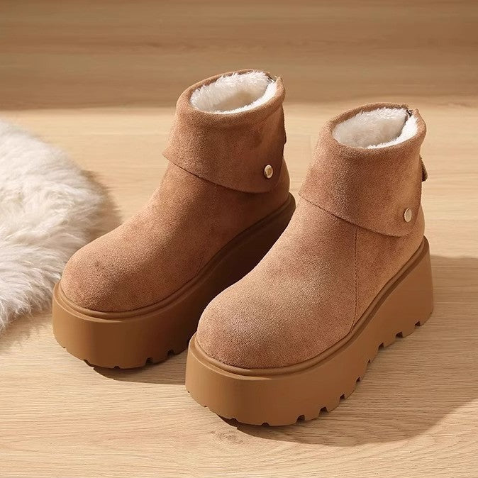 Damen Komfortable Winterstiefel mit kuscheligem Innenfutter und rutschfester Sohle R&B