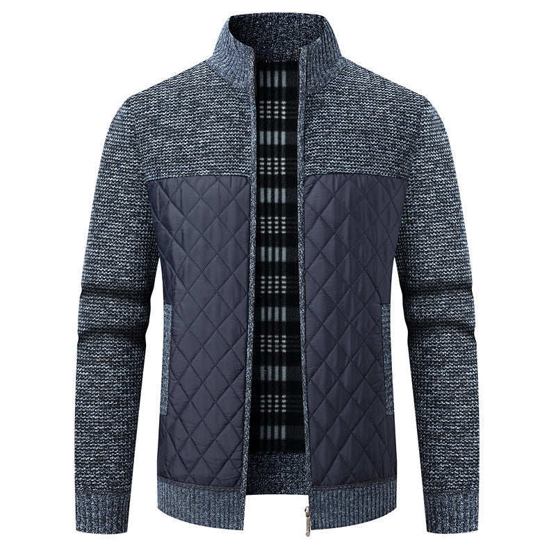 Herren modische Übergangsjacke mit strukturiertem Design und isolierendem Innenfutter