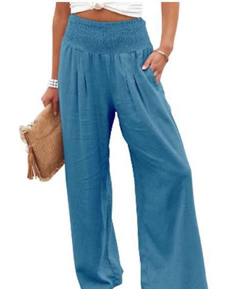 Damen weiter Sommerhose mit elastischem Bund R&B