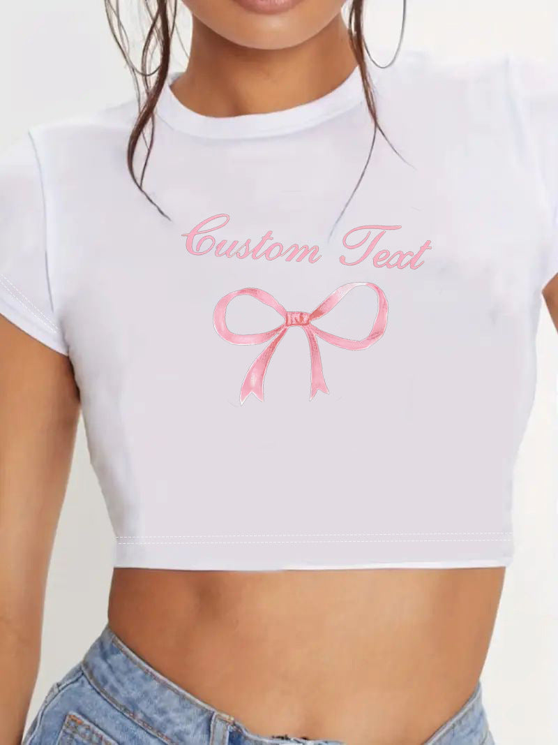 Damen Crop-Top mit innovativem Spinnen-Netz-Design R&B