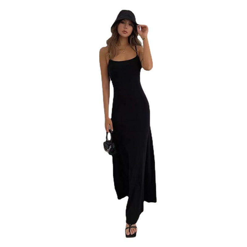 Damen Maxikleid mit elegantem Schnitt und verstellbaren Trägern R&B