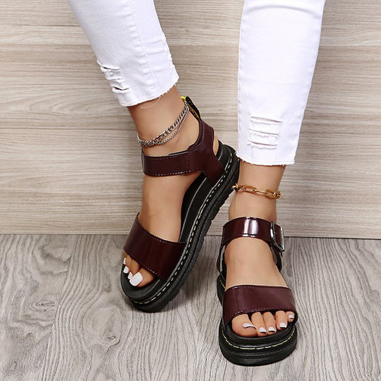 Damen Riemensandalen mit verstellbarem Riemen und anatomischem Fußbett R&B