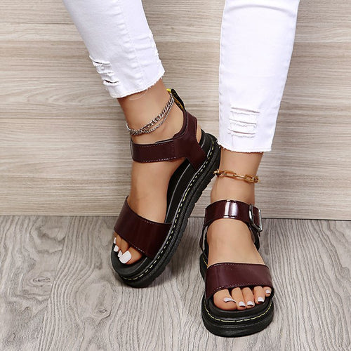 Damen Riemensandalen mit verstellbarem Riemen und anatomischem Fußbett R&B