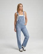 Damen Latzhose Jeans Schlag