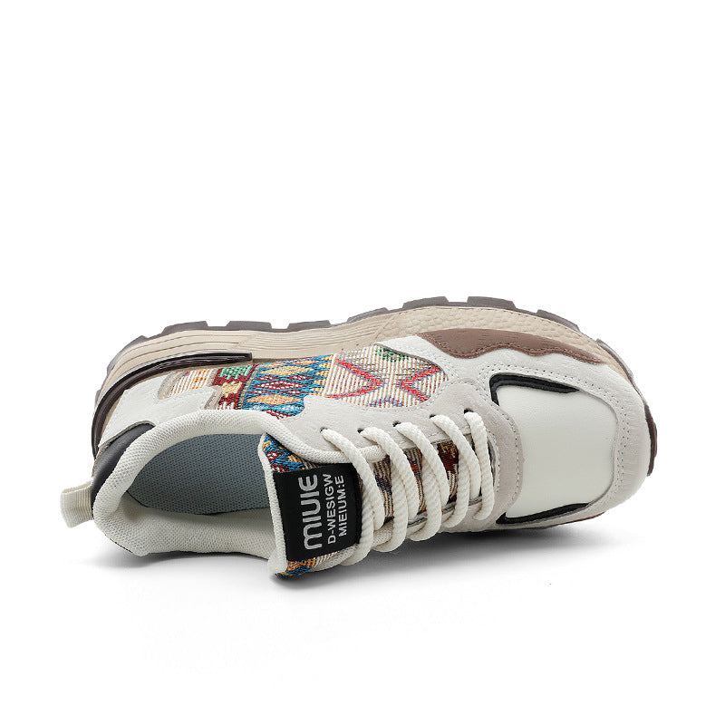 Damen Sportliche Sneakers mit einzigartigem Tribal-Muster und atmungsaktiver Mesh-Oberfläche R&B