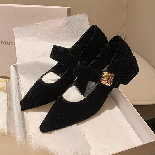 Damen elegante Ballerinas mit modischer Riemchenverzierung und hochwertigem Obermaterial R&B