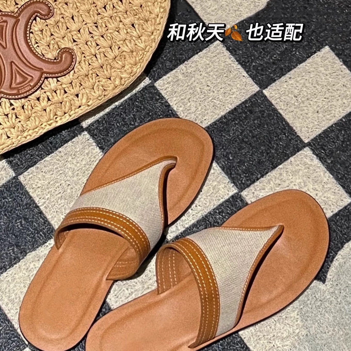 Damen bequeme Zehensteg-Sandalen mit ergonomischem Fußbett R&B