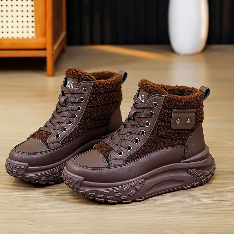 Fleecegefütterte Winter-Schneestiefel für Damen