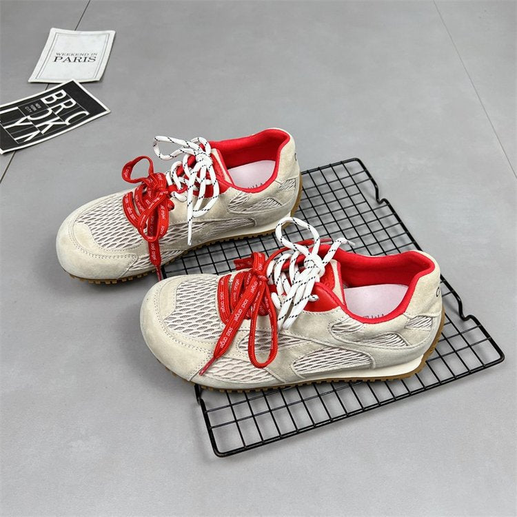 Damen sportliche Laufschuhe mit atmungsaktivem Mesh-Obermaterial und rutschfester Sohle R&B