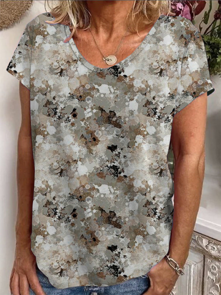 Damen Lockere Bluse mit buntem Paisleymuster R&B
