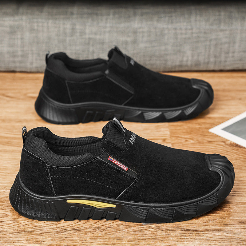 Damen Sportliche Slipper mit elastischen Einsätzen und rutschfester Sohle R&B