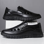 Herren Komfortable Slip-On Lederschuhe mit belüftetem Design R&B