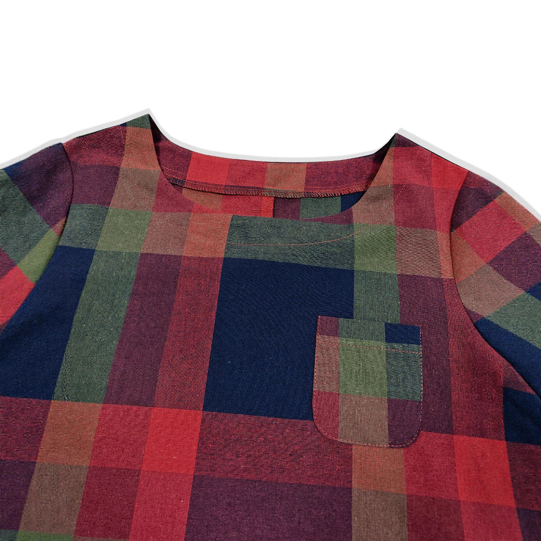 Damen Tumblendes Karokleid R&B