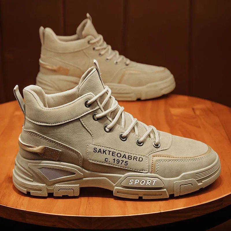 Herren Sportliche High-Top Sneakers mit robustem Profil R&B
