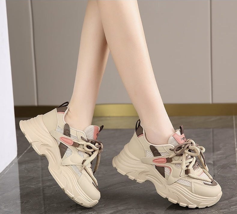 Damen Chunky Sneakers mit atmungsaktiven Mesh-Einsätzen und komfortabler Dämpfung R&B