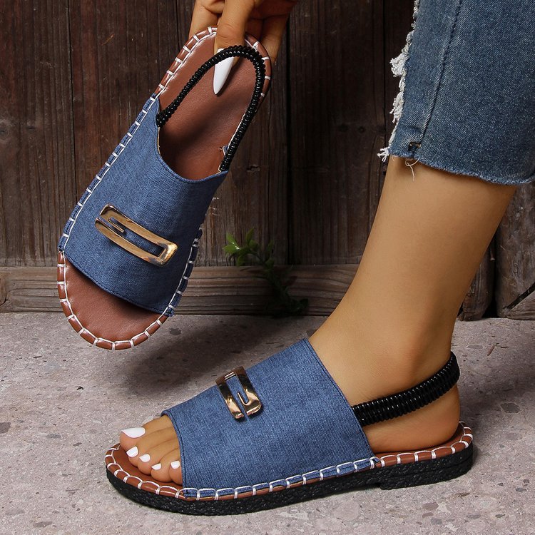 Damen Sandalen mit modischem Schnallenverschluss und komfortabler Fußbettgestaltung R&B