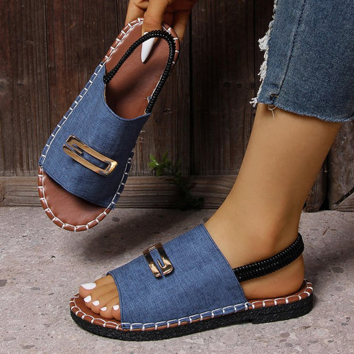 Damen Sandalen mit modischem Schnallenverschluss und komfortabler Fußbettgestaltung R&B