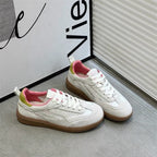 Damen Retro-Sneaker mit atmungsaktiver Oberflächenstruktur und strukturierter Sohle