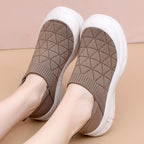 Damen atmungsaktive Slip-On Freizeitschuhe mit flexiblem Obermaterial R&B