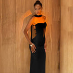 Damen Eleganter Bodycon Jumpsuit mit Cut-Out-Details R&B