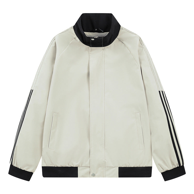 Damen sportliche Übergangsjacke mit hohem Kragen und seitlichen Eingrifftaschen