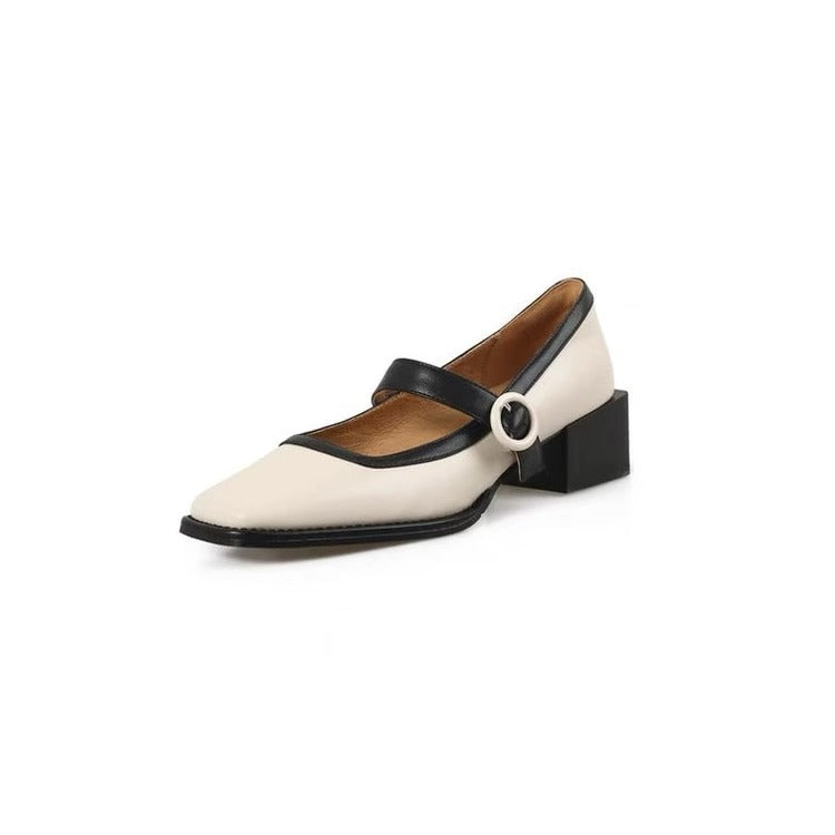 Damen klassische Ballerinas mit stylishen Riemen R&B