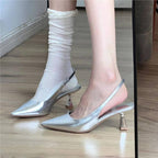 Damen elegante Slingback-Pumps mit modischem Absatz R&B