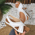 Damen bequeme Sandalen mit durchbrochenem Design R&B