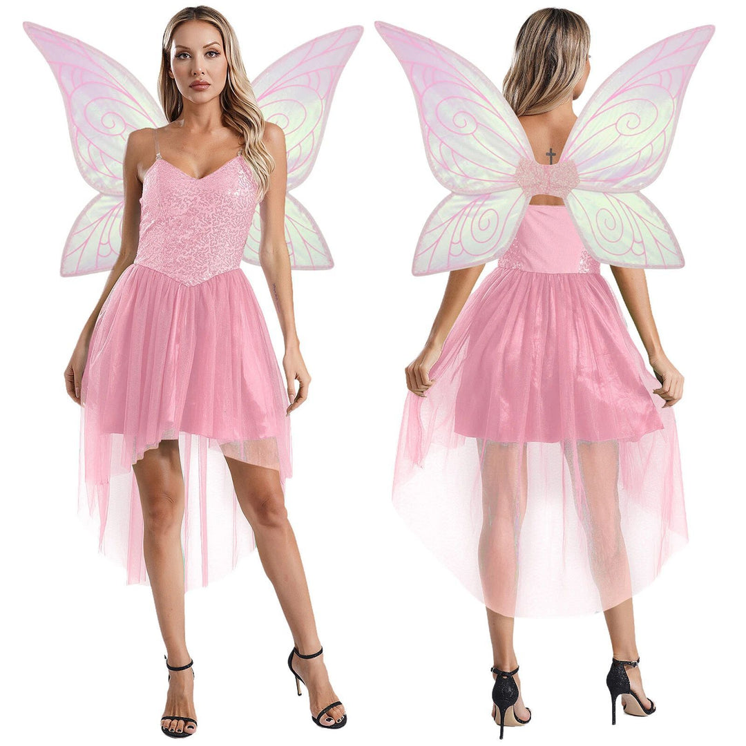 Damen Märchenhaftes Elfenkleid mit schimmernden Details und voluminösem Tüllsaum R&B