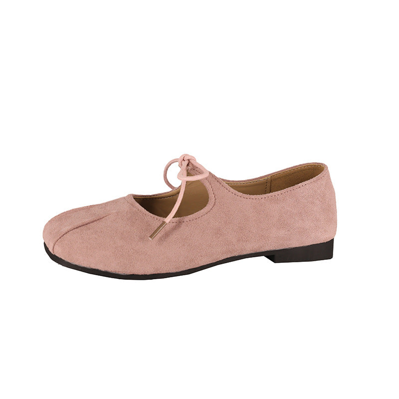 Damen elegante Ballerinas mit praktischer Schleifenverzierung und hochwertigem Wildlederoberteil R&B