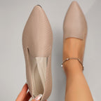 Damen Bequeme Ballerinas mit modischen Kreuzriemen R&B