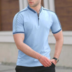 Herren Poloshirt mit hochwertigem Stehkragen und praktischem Reißverschluss