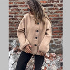 Damen lockere Fleecejacke R&B