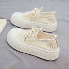Damen modische und luftige Sneakers mit dicker Sohle R&B