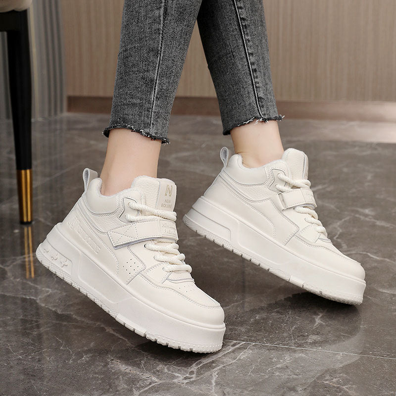 Damen High-Top Sneakers mit gefüttertem Innenbereich und Klettverschluss R&B