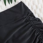 Damen Bade-Rock mit Raffungsdetails und eleganter Wellenkante R&B