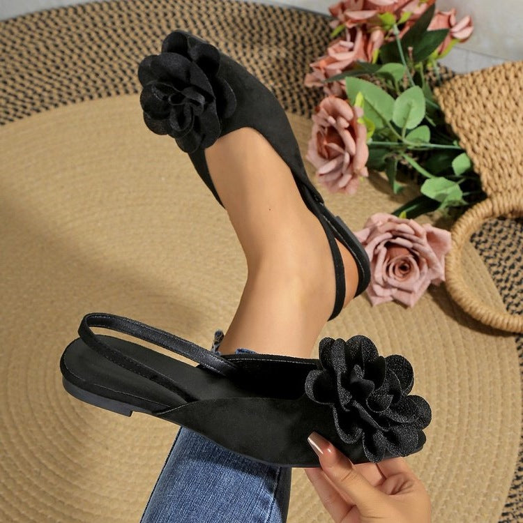 Damen Ballerinas mit blütenförmigen Applikationen R&B