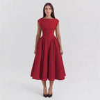 Damen Cocktailkleid mit schickem A-Linien-Schnitt und eleganter Taillierung R&B