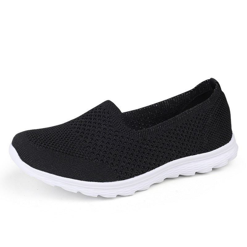 Damen Bequeme Slip-On Sneakers mit atmungsaktiver Netzstruktur