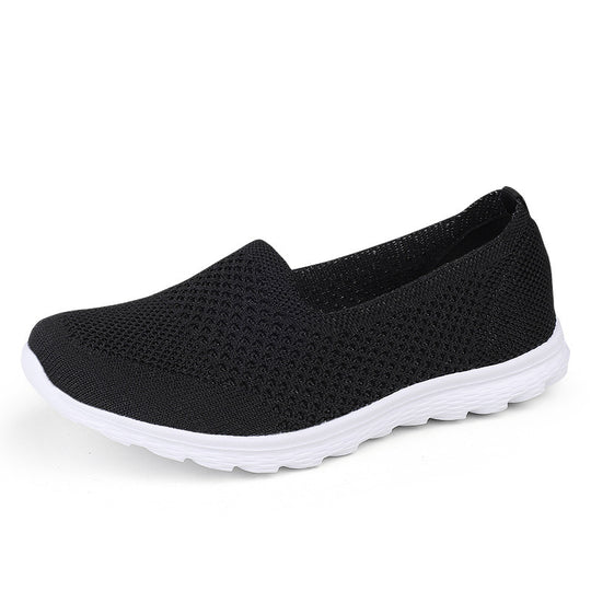 Damen nan nahtloser Komfort-Schlupfschuh mit elastischem Maschenobermaterial und gedämpfter Laufsohle R&B