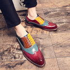 Damen Elegante Brogue-Schuhe aus hochwertigem Leder mit einzigartigen Farbdetails R&B
