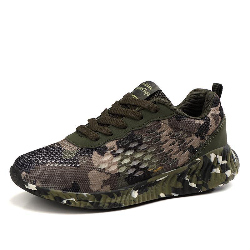 Damen Sportliche Camo-Sneaker mit atmungsaktivem Obermaterial